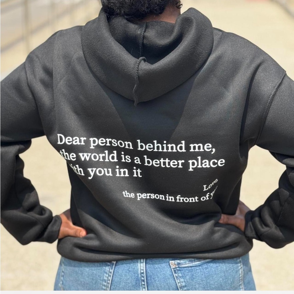Inspirational Black Hoodie